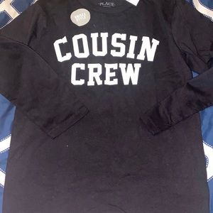 New Unisex Black Kids Graphic Tee Size 7/8